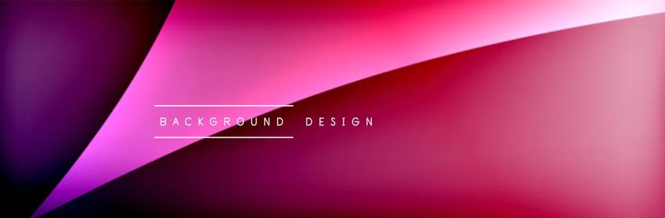 Flowing waves with 3d shadow effects and fluid gradients. Dynamic trendy イラスト素材