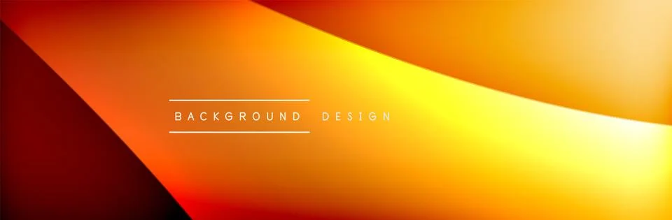 Flowing waves with 3d shadow effects and fluid gradients. Dynamic trendy Stock Illustration