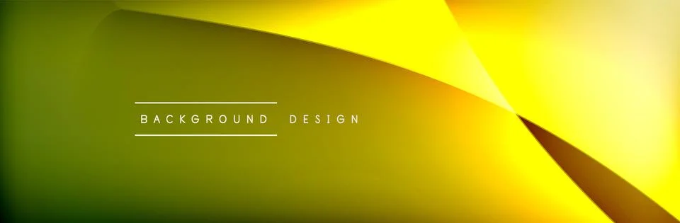 Flowing waves with 3d shadow effects and fluid gradients. Dynamic trendy イラスト素材