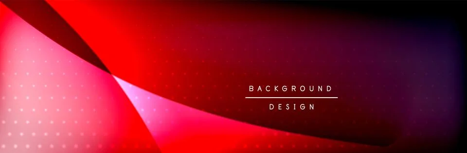 Flowing waves with 3d shadow effects and fluid gradients. Dynamic trendy イラスト素材
