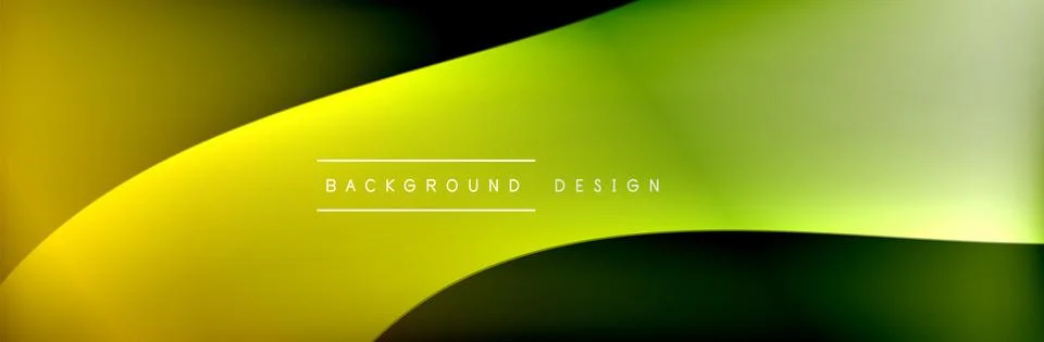 Flowing waves with 3d shadow effects and fluid gradients. Dynamic trendy Stock Illustration