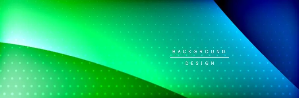 Flowing waves with 3d shadow effects and fluid gradients. Dynamic trendy イラスト素材