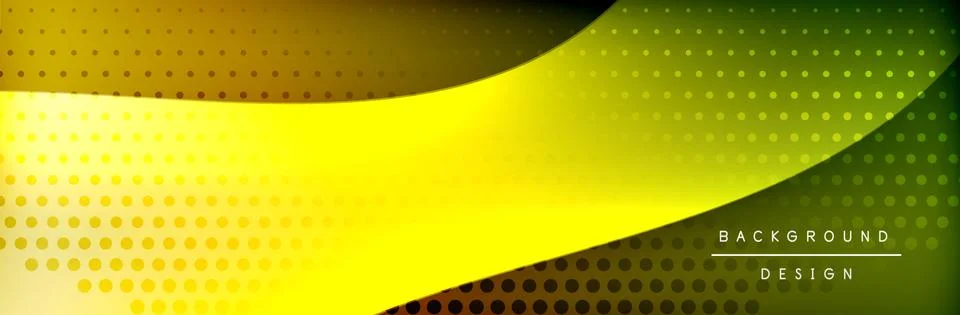 Flowing waves with 3d shadow effects and fluid gradients. Dynamic trendy イラスト素材