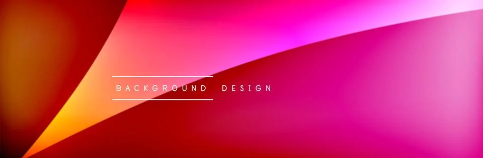 Flowing waves with 3d shadow effects and fluid gradients. Dynamic trendy Stock Illustration
