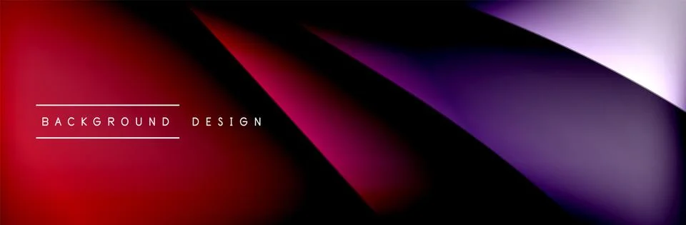 Flowing waves with 3d shadow effects and fluid gradients. Dynamic trendy イラスト素材