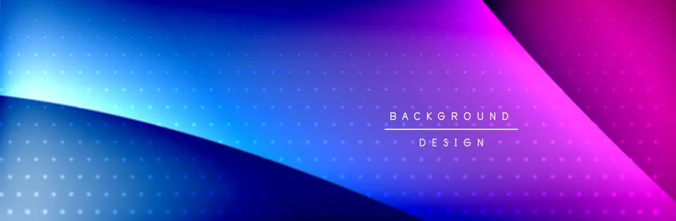 Flowing waves with 3d shadow effects and fluid gradients. Dynamic trendy イラスト素材