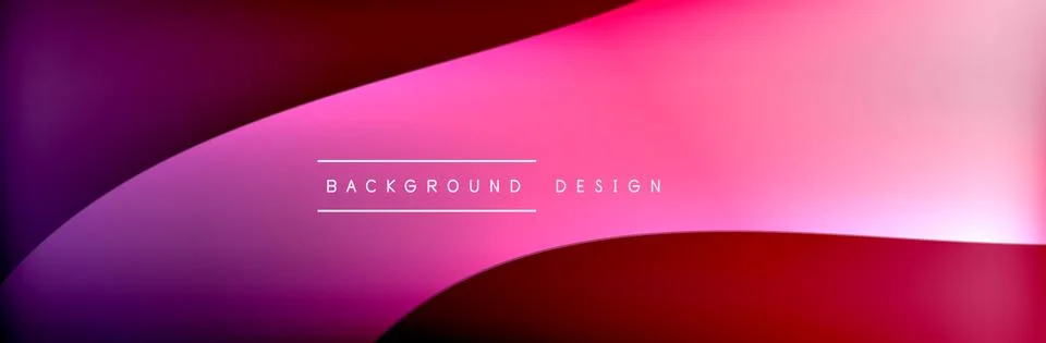 Flowing waves with 3d shadow effects and fluid gradients. Dynamic trendy Stock Illustration