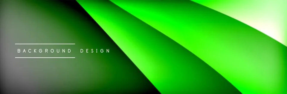 Flowing waves with 3d shadow effects and fluid gradients. Dynamic trendy Stock Illustration