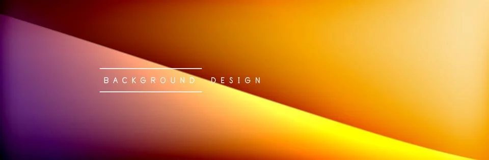 Flowing waves with 3d shadow effects and fluid gradients. Dynamic trendy イラスト素材