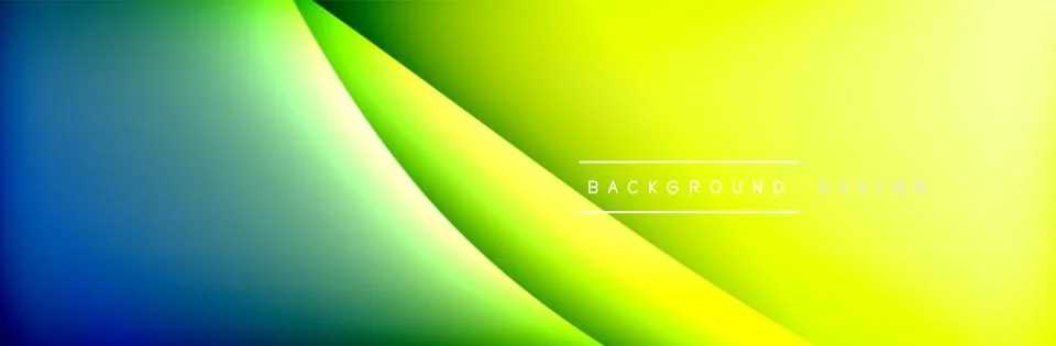 Flowing waves with 3d shadow effects and fluid gradients. Dynamic trendy イラスト素材