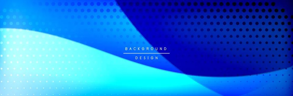 Flowing waves with 3d shadow effects and fluid gradients. Dynamic trendy イラスト素材