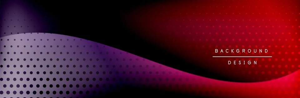 Flowing waves with 3d shadow effects and fluid gradients. Dynamic trendy Stock Illustration