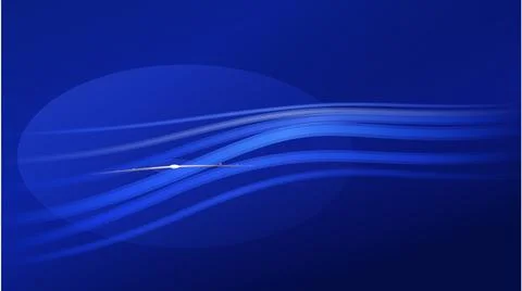 Flowing Waves Blue Abstract Vector Ocean Motion Design 스톡 일러스트