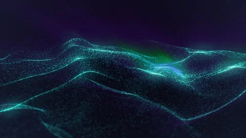 Flowing waves of light and color create a mesmerizing abstract atmosphere Stock Footage 314282139