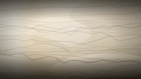 Flowing Wavy Line Loop - Warm Neutral Beige Modern Backdrop Stock-Footage 341955945