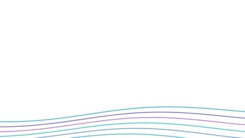 Flowing Wavy Lines Animated Abstract Background in Vibrant Colors Vidéo 334362644