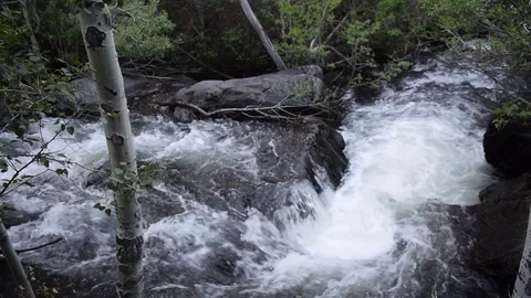 Flowing whirlpool in river Stock Footage 79474980
