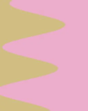 A flowing zigzag pattern in blush pink and ochre brings rhythmic movement t.. Stock Illustration