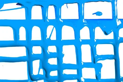 Flows of blue paint Stock Photos