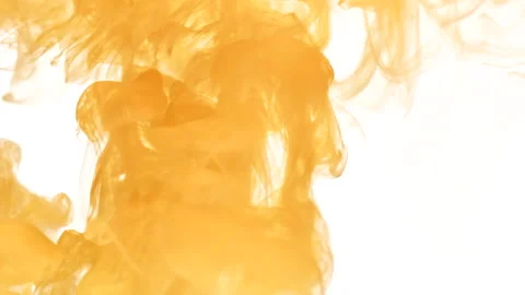 Flows of bright orange paint Stock-Footage 165666544