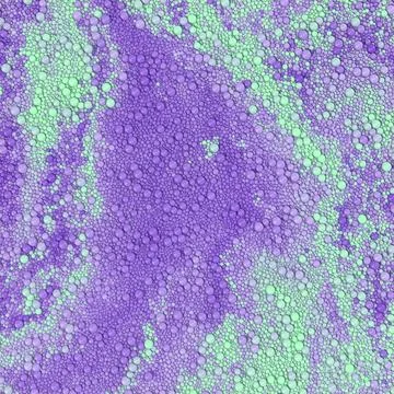 Flows of neon colored particles mixing on the surface. 3d abstract background Stock Illustration