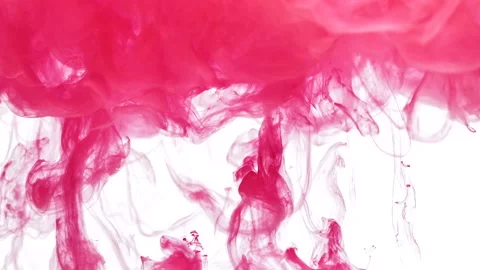 Flows of pink color paint Stock Footage 165792877