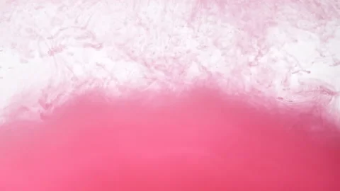 Flows of pink paint in water Видео 165502267