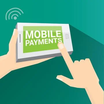 Flsmartphone processing of mobile payments Stock Illustration