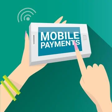 Flsmartphone processing of mobile payments 스톡 일러스트