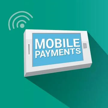 Flsmartphone processing of mobile payments 스톡 일러스트