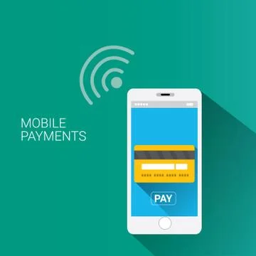 Flsmartphone processing of mobile payments 스톡 일러스트