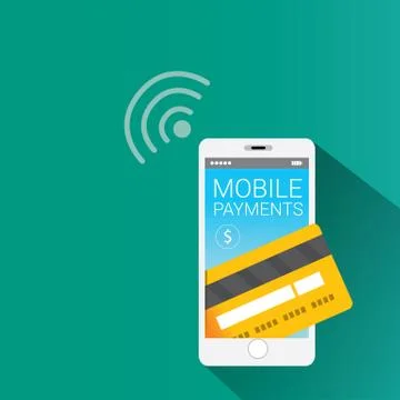Flsmartphone processing of mobile payments 스톡 일러스트