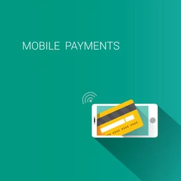 Flsmartphone processing of mobile payments Stock Illustration