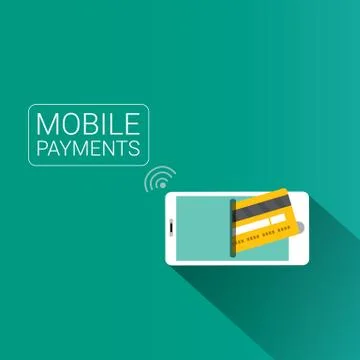 Flsmartphone processing of mobile payments 스톡 일러스트
