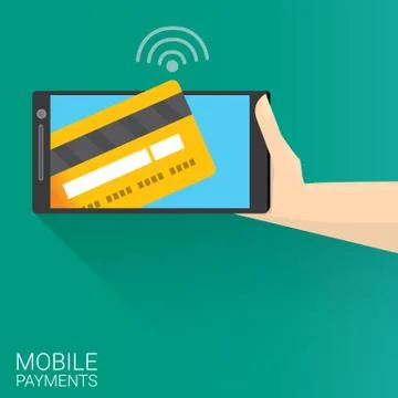 Flsmartphone processing of mobile payments Stock Illustration
