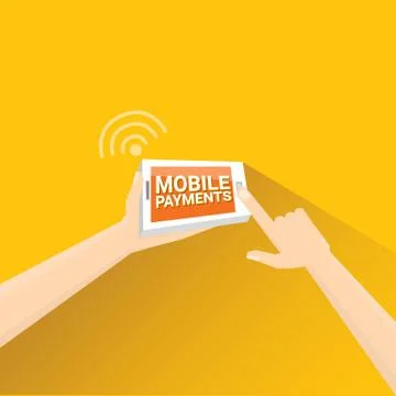 Flsmartphone processing of mobile payments Stock Illustration