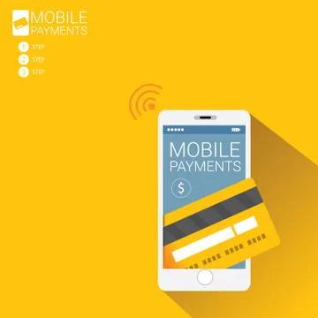 Flsmartphone processing of mobile payments 스톡 일러스트