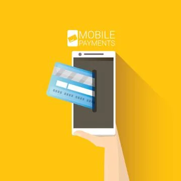 Flsmartphone processing of mobile payments 스톡 일러스트