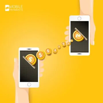Flsmartphone processing of mobile payments 스톡 일러스트