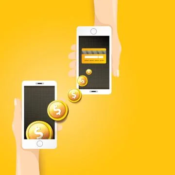 Flsmartphone processing of mobile payments Stock Illustration