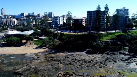 Flting over coast Stock Footage 99775520