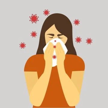 Flu ad Stock Illustration