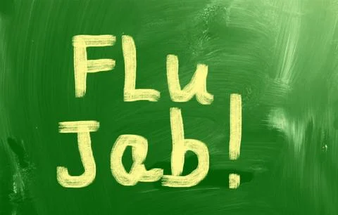Flu jab concept Stock Illustration
