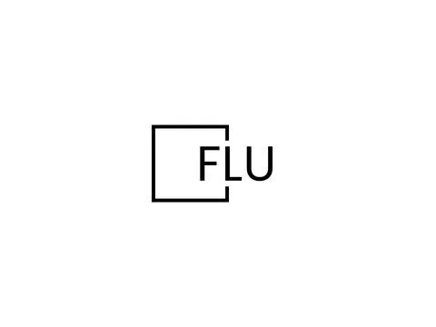 FLU letter initial logo design vector illustration 스톡 일러스트