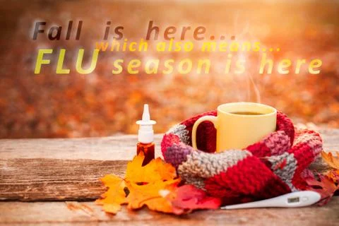 Flu season is here, concept Stock Photos