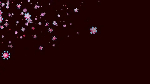 Flu Virus Animation Stock Footage 132616355