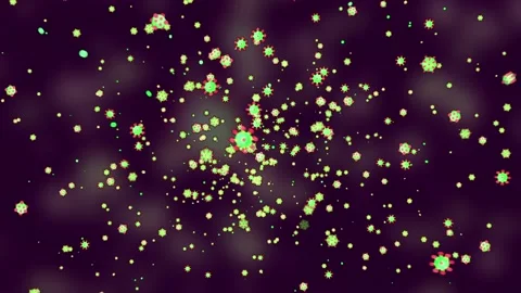 Flu Virus Animation Stock Footage 132679171