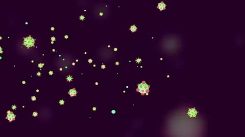 Flu Virus Animation Stock Footage 132679299
