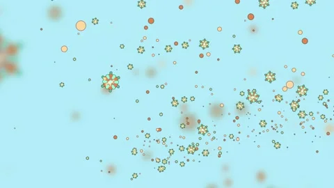 Flu Virus Animation Video stock 133107758