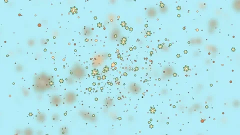 Flu Virus Animation Video stock 133107779